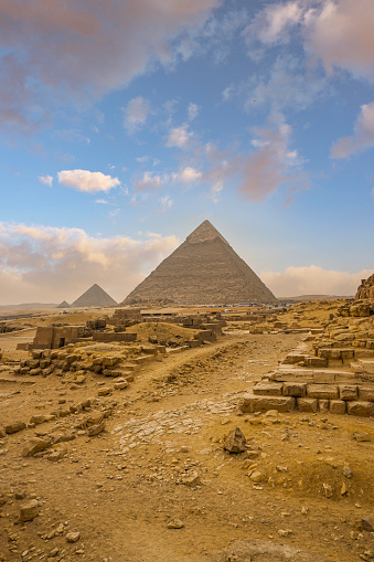 Pyramids in the Giza necropolis.