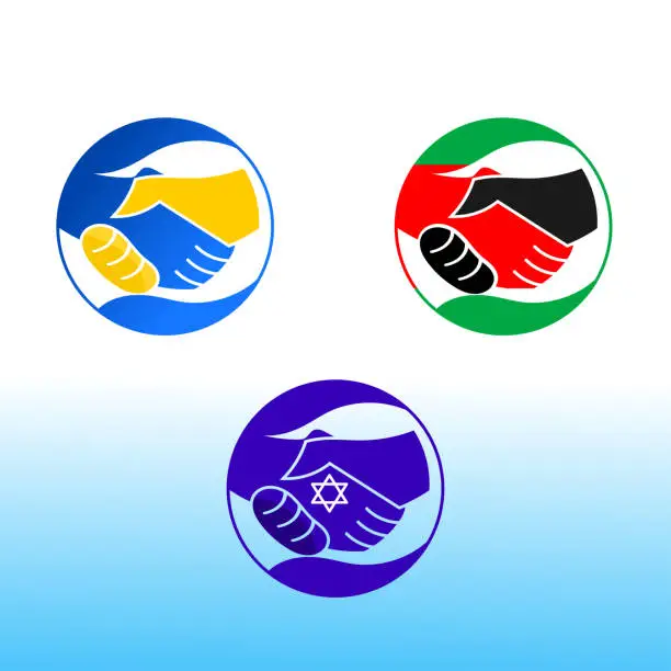 Vector illustration of collection of peace Icons