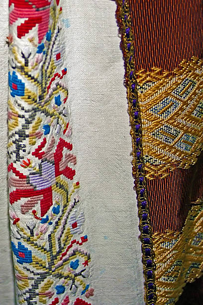 istock Traditional Romanian folk costume.Detail 174229149