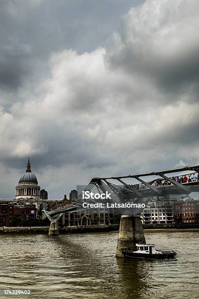 London Millennium Bridge Stock Photo - Download Image Now - Architecture, Black Color, Bridge - Built Structure