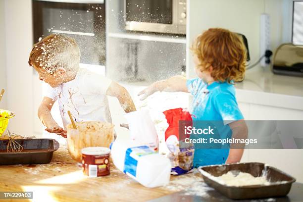 Things Are Getting Out Of Control In Here Stock Photo - Download Image Now - Child, Messy, Arguing