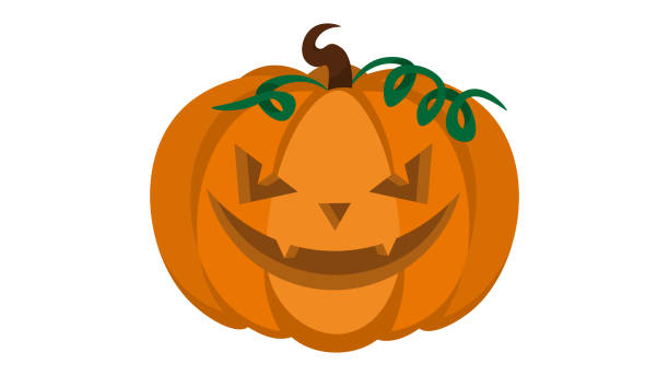 gruselige halloween-kürbisse (vektor, logo, illustration) - mutterschaftshalloween stock-grafiken, -clipart, -cartoons und -symbole