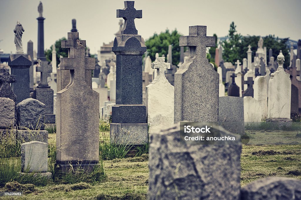 Graves on Cemetery Graves on cemetery Cemetery Stock Photo