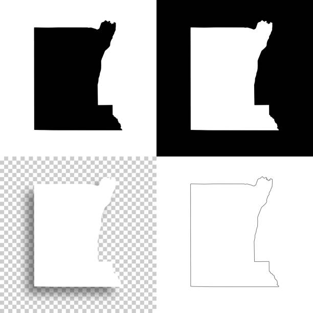 rusk county, texas. karten für die gestaltung. leere, weiße und schwarze hintergründe - rusk county stock-grafiken, -clipart, -cartoons und -symbole