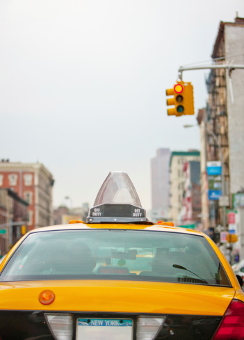 New York Taxi Rear View