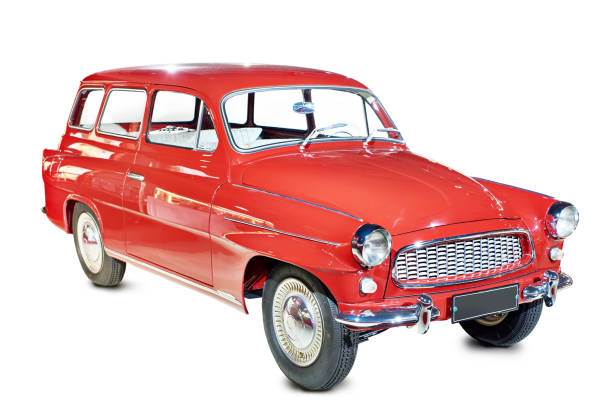 istock Vintage retro old car isolated on white 1742338230