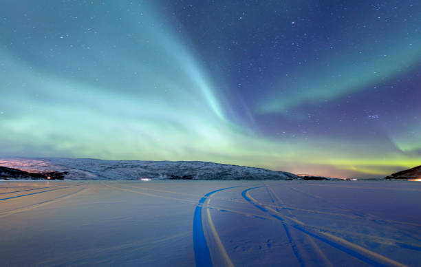 istock Northern lights (Aurora borealis) in the sky - Tromso, Norway 1742345001