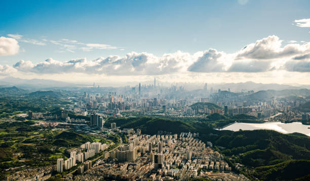 istock Skyscrape of Shenzhen city 1742347125