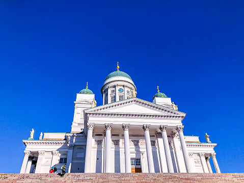 Helsinki Cathedral in city center, Finland.