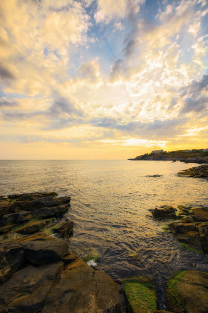 istock black sea scenery with rocks at sunrise 1742384906