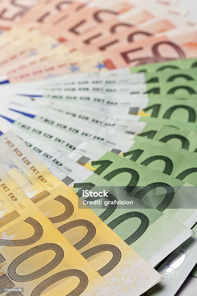 Banknoty Euro - Zbiór zdjęć royalty-free (Banknot)