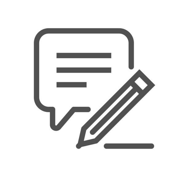 Reception related icon. Reception related icon outline and linear vector. pencil tip stock illustrations