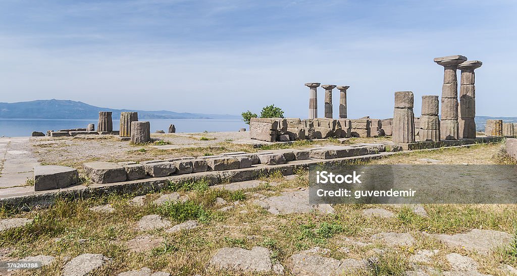 Athene-Tempel in Assos, Behramkale - Lizenzfrei Alt Stock-Foto
