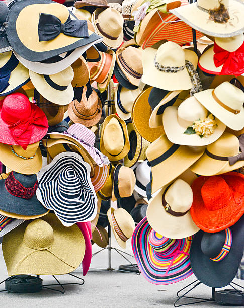 istock Colorful Summer hats on sale 174240649