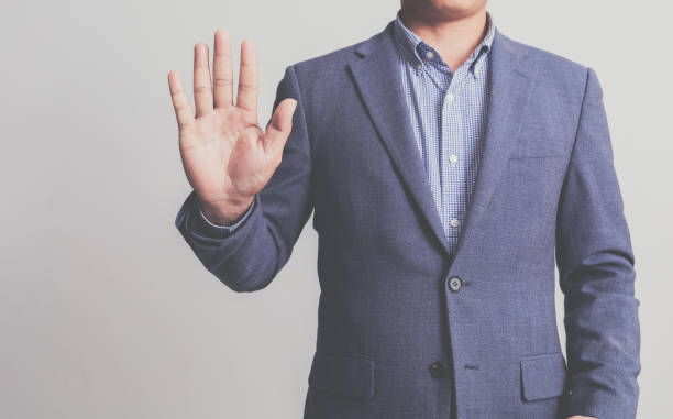 istock Businessman wearing a suit on a white background 1742418382
