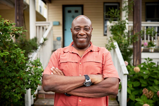 istock Portrait of confident Black man at home 1742426314