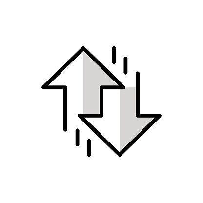 Volatility Line Icon Design with Editable Stroke. Suitable for Web Page, Mobile App, UI, UX and GUI design.