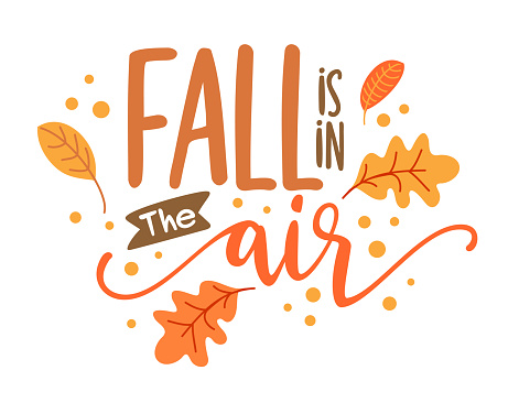 Fall is in the Air - Happy Harvest fall festival design for markets, restaurants, flyers, cards, invitations, stickers, banners. Cute hand drawn hayride or old pickup truck with farm fresh pumpkins.