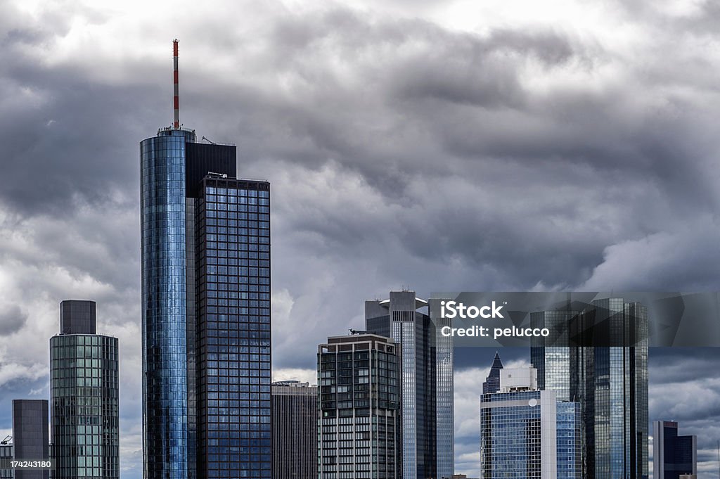 Skyline of Frankfurt Architecture Stock Photo