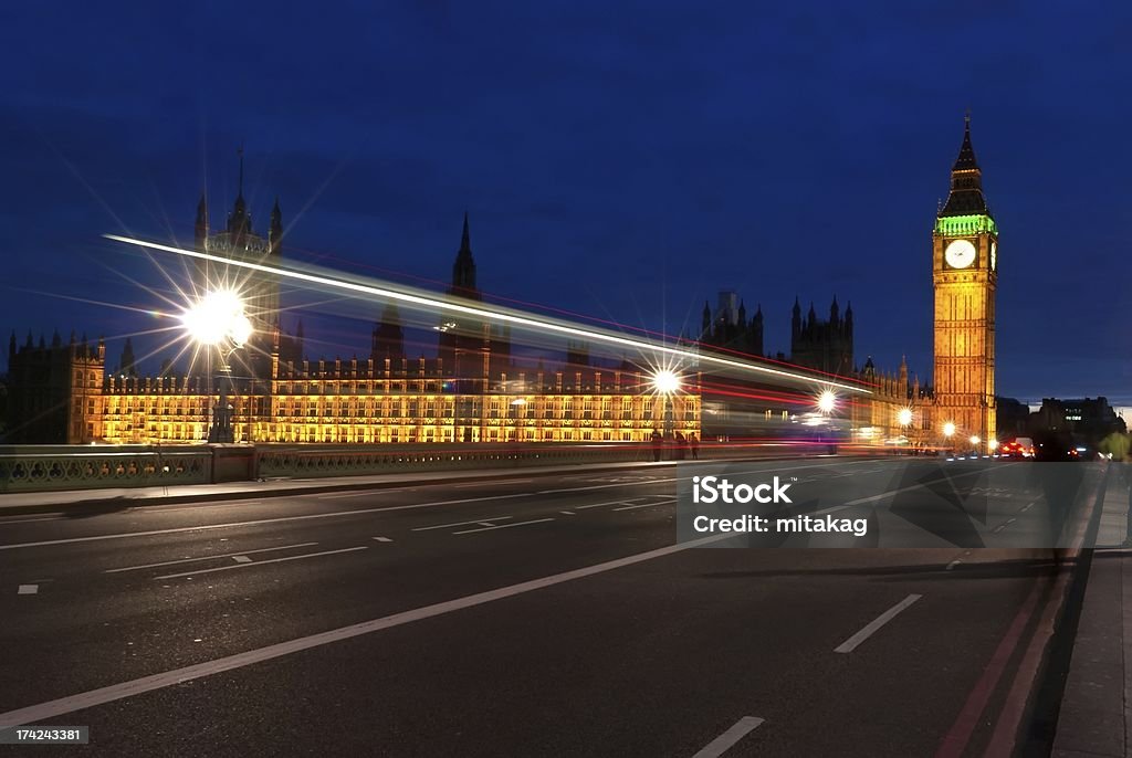 Big Ben, um dos mais proeminentes símbolos de Londres - Royalty-free Anoitecer Foto de stock