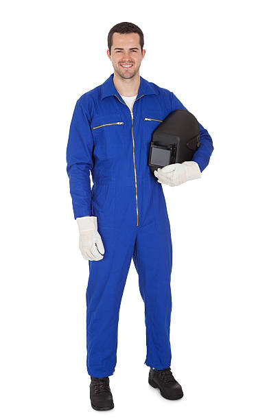 istock Portrait of confident young welder 174250206