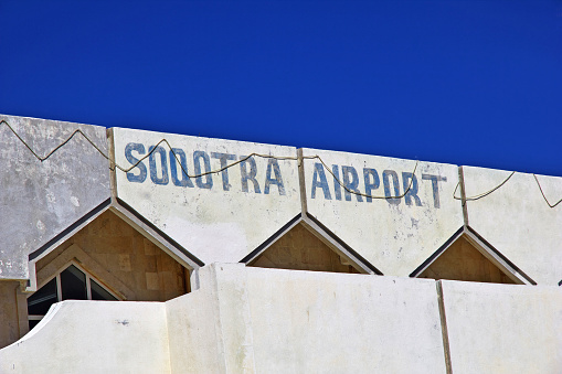 The airport in Socotra island in Yemen