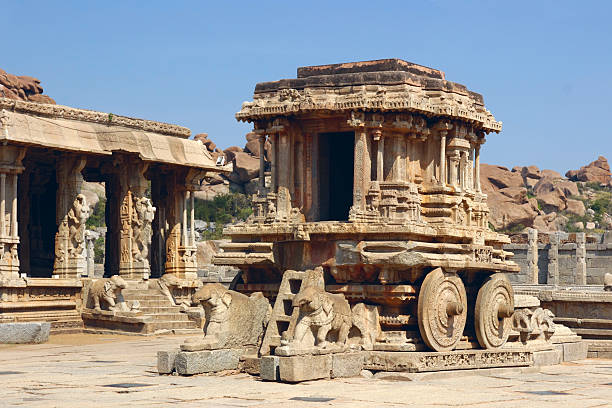 istock Stone Chariot in Vittala Temple, Hampi, India 174252518