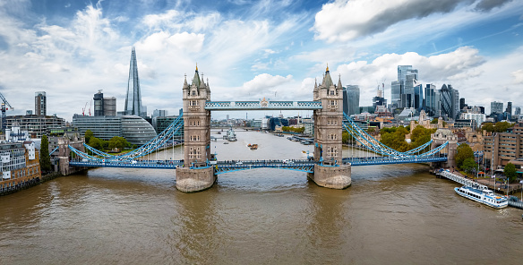 wide angle shot of UK Parliament building