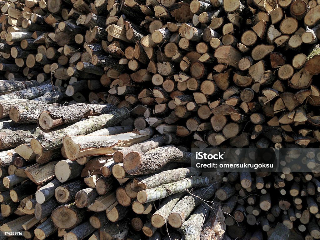 Holzstapel - Lizenzfrei Abstrakt Stock-Foto