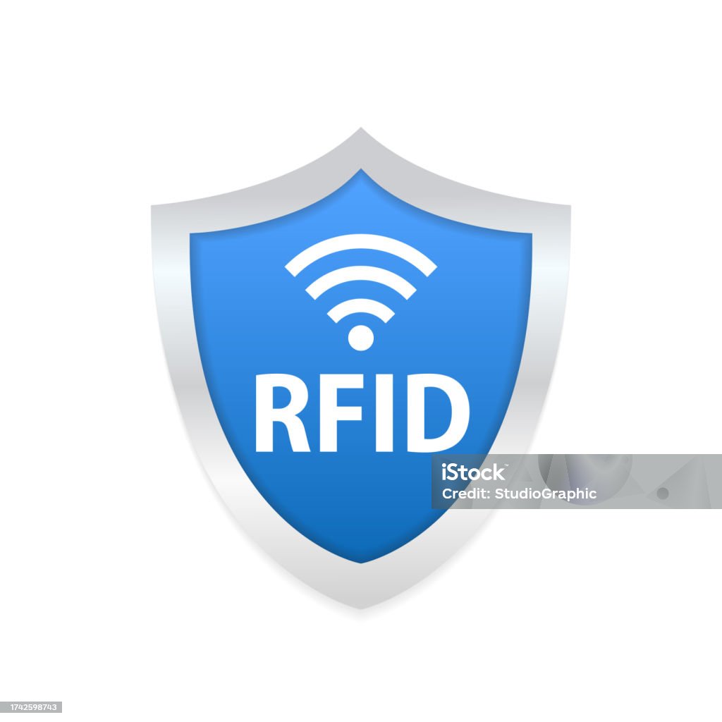 Rfid Protection Shield Sign Rfid Radio Frequency Identification ...