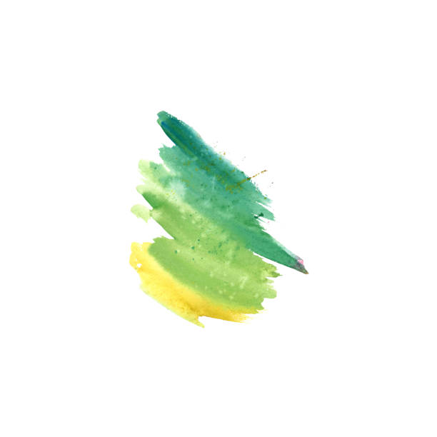 A watercolor spot of green color. Abstract painting. Creative pattern. Watercolor illustration on a white background. A watercolor spot of green color. Abstract painting. Creative pattern. Watercolor illustration on a white background divorce-drawings stock illustrations