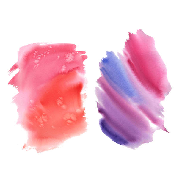 A set of spots. Watercolor illustration. Multicolored brushstrokes. Juicy splashes. A set of spots. Watercolor illustration. Multicolored brushstrokes. Juicy splashes divorce-drawings stock illustrations