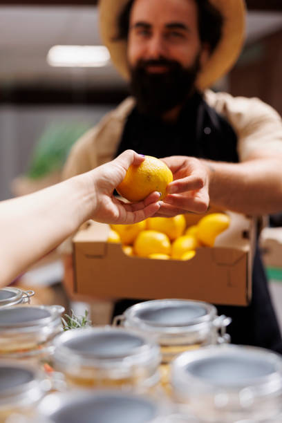istock Bio store client shops for fruits 1742615818