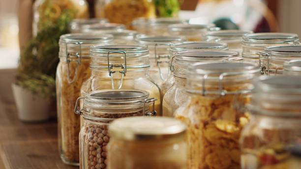 istock Eco store pantry items in reusable jars 1742633423
