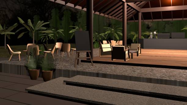 istock 3D illustration of coffee shop 1742634574