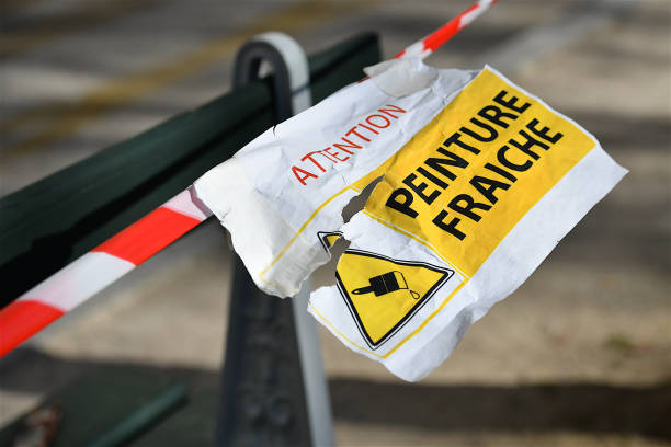 istock Freshly Painted sign, Paris, France. 1742647120
