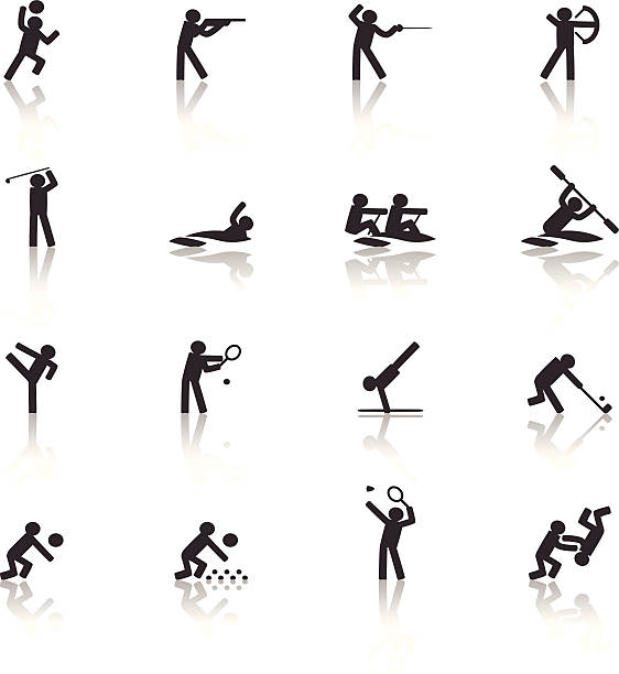 ilustrações de stock, clip art, desenhos animados e ícones de ícone de desporto - extreme sports karate sport exercising