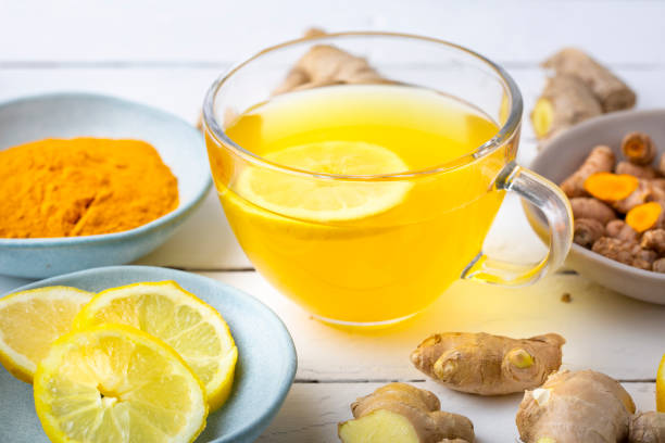 istock Curcuma longa and ginger, powder, rhizomes and tea. Complementary medicine 1742722687