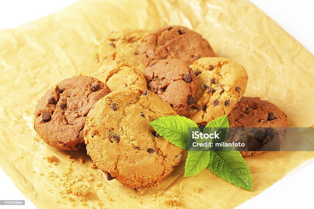チョコレートチップクッキー - おや�つのロイヤリティフリーストックフォト