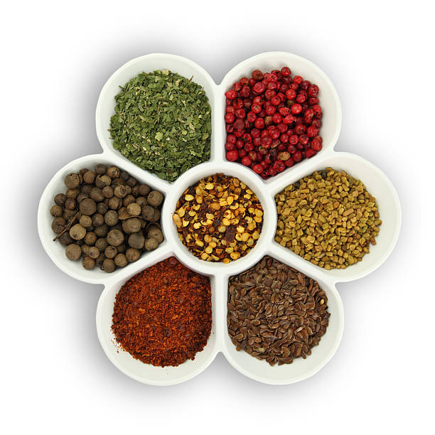 istock White porcelain bowl with spices isolated 174273906