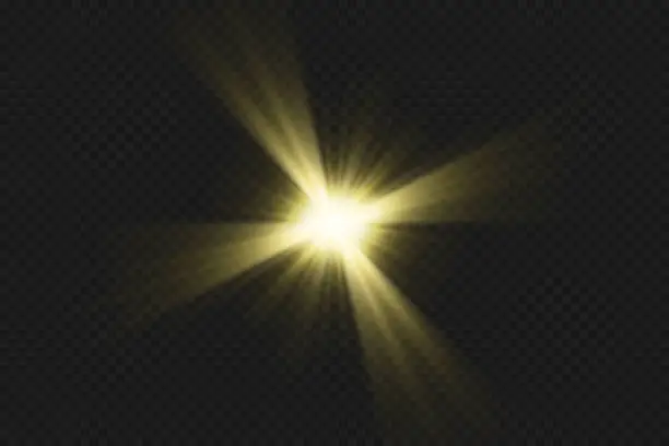 Vector illustration of yellow star