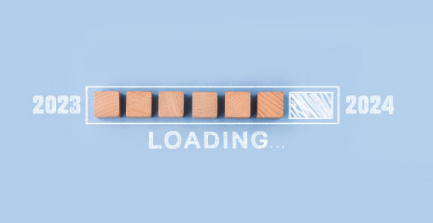 istock Loading year 2023 to 2024.2024 happy new year concept. 1742741371