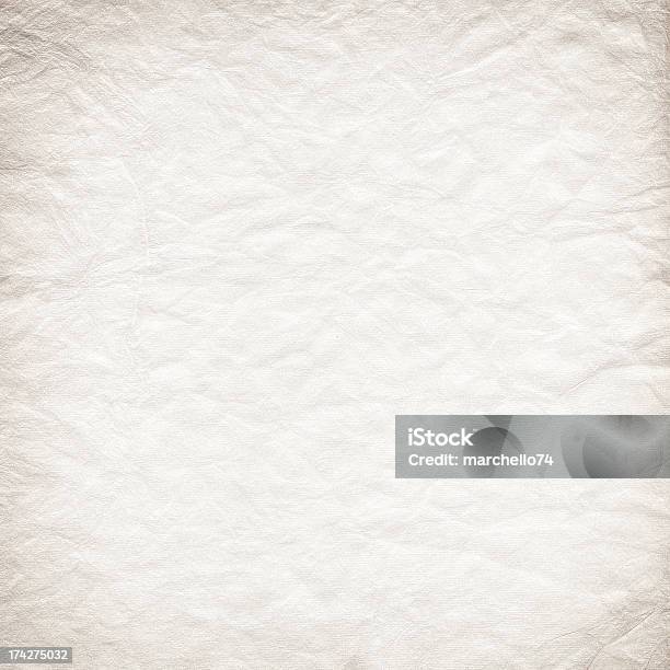 Wrinkled Paper Texture Stock Photo - Download Image Now - Backgrounds, Blank, Brown