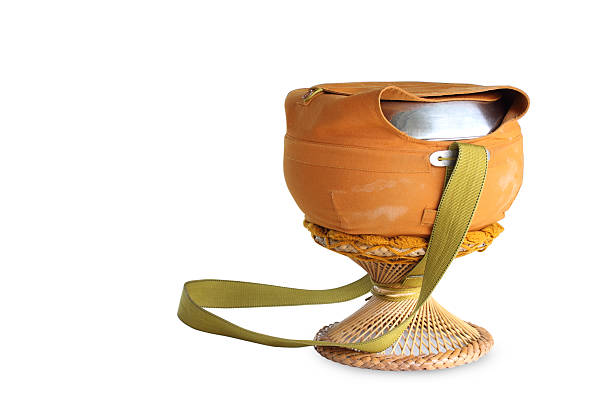istock Monk's alms bowl for store food 174276502