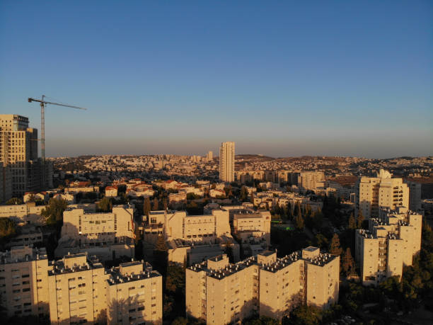 istock Jerusalem cityscape skyline aerial view sunset 1742767646