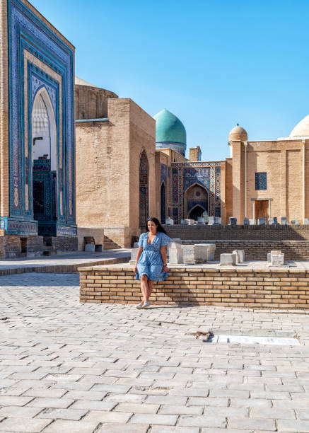 istock Lady tourist in Samarkand, Uzbekistan 1742769242