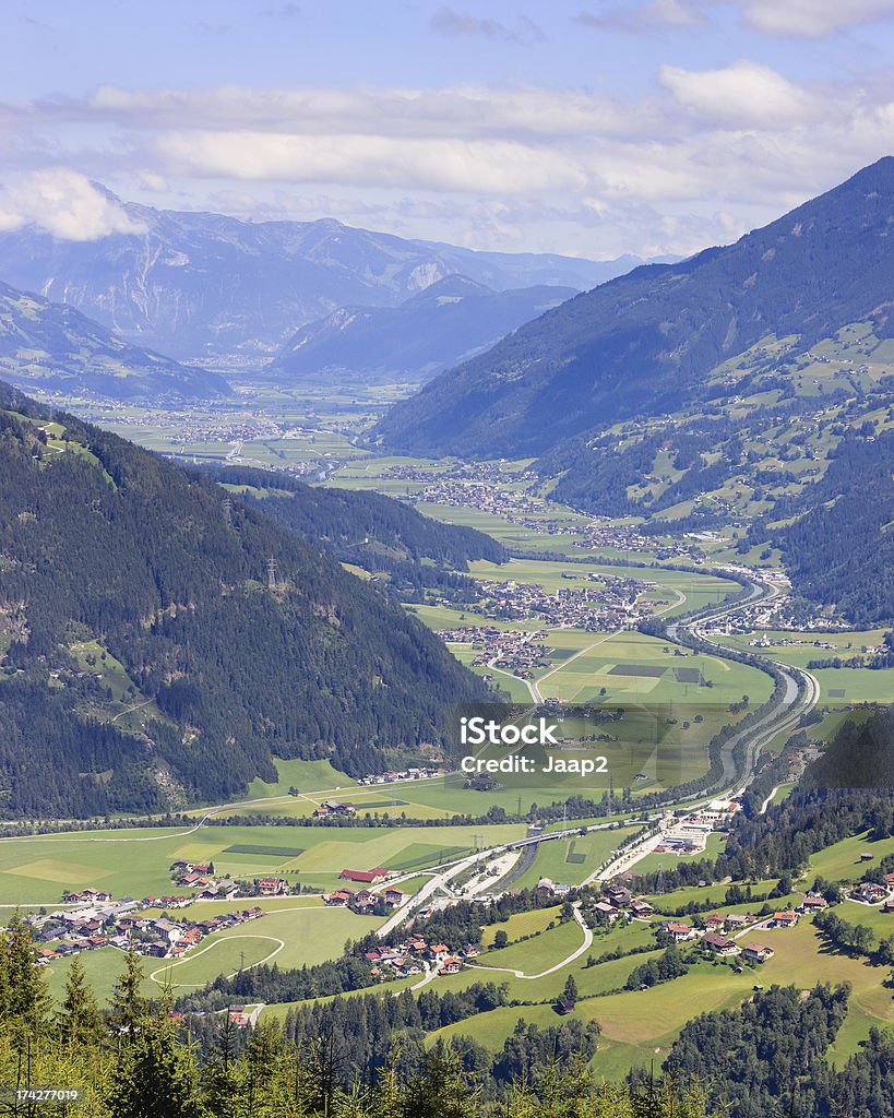 Zillertal verão vista - Foto de stock de Tyrol State - Austria royalty-free
