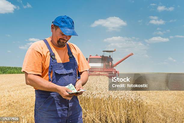 Happy Farmer Stock Photo - Download Image Now - Currency, Farmer, Growth