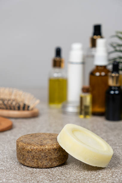 istock Solid shampoo and conditioner for hair. Natural eco-friendly organic cosmetics 1742787722