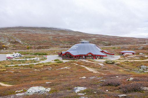 The Arctic circle center 09/12/2022, Norway, Europe.\nShot in autumn, the arctic circle center marks the beginning of the arctic circle.